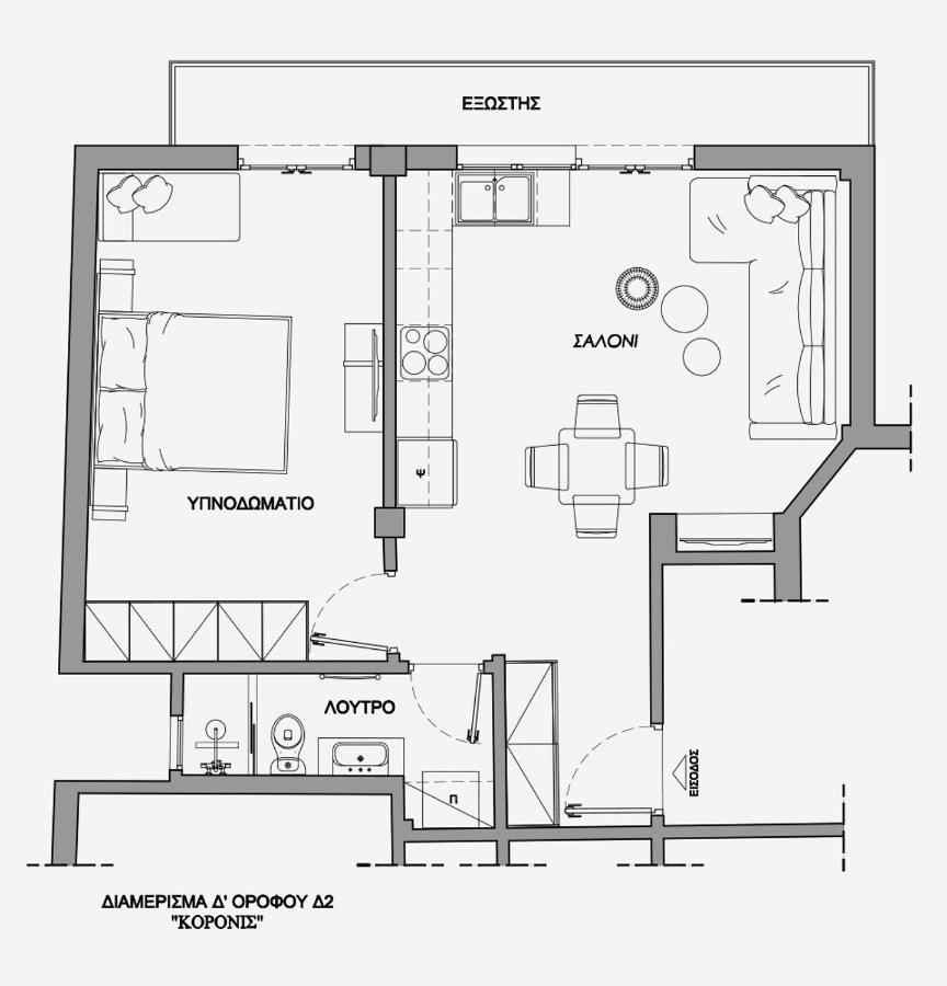 La Larissa Luxury Apartments Koronis エクステリア 写真